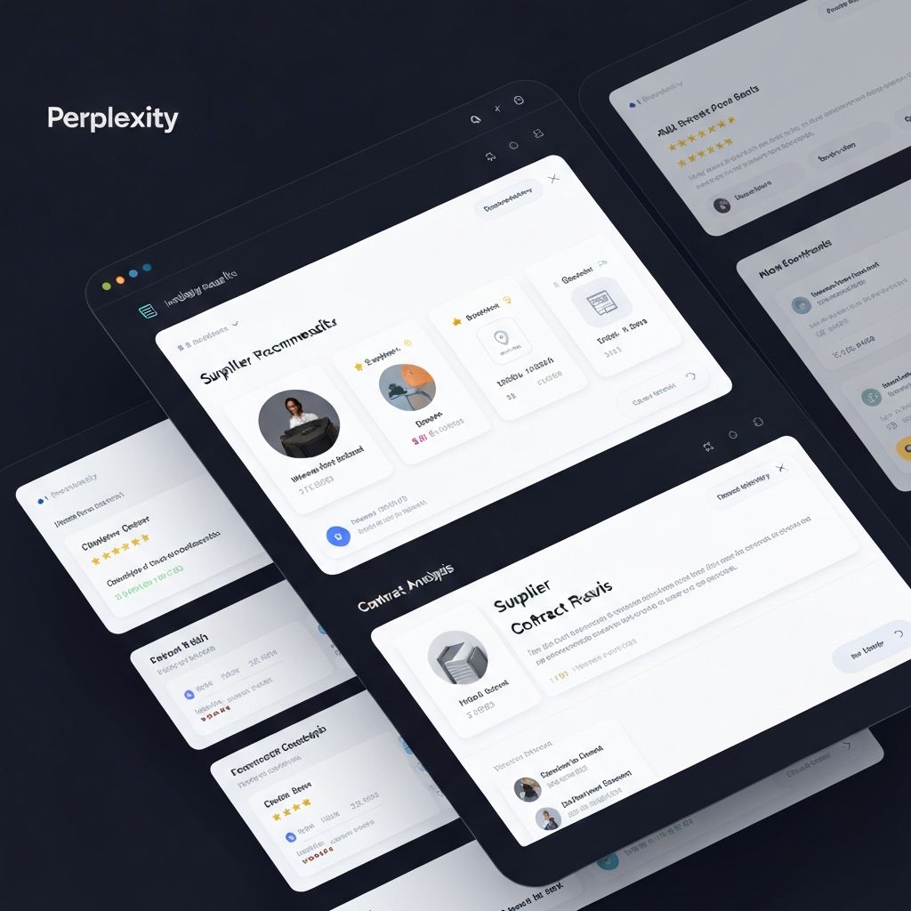 AI procurement interface